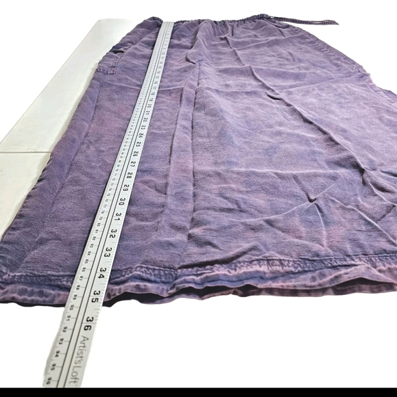 John Paul Richard Uniform  Purple Tie Dye Utility Tencel Y2K Medium Midi Skirt - Picture 8 of 12